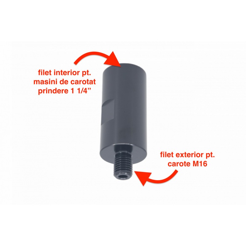 Adaptor carote M16 pentru utilizare la masini cu prindere 1 1/4 "