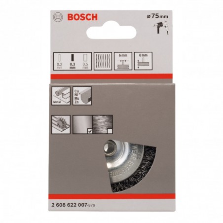 2608622007 BOSCH Perie disc pentru masini de gaurit, diametru 75 mm