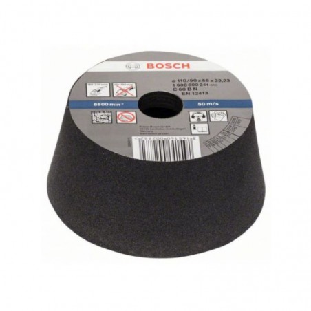 1608600241 BOSCH Piatra conica slefuit piatra, beton, granulatie 60