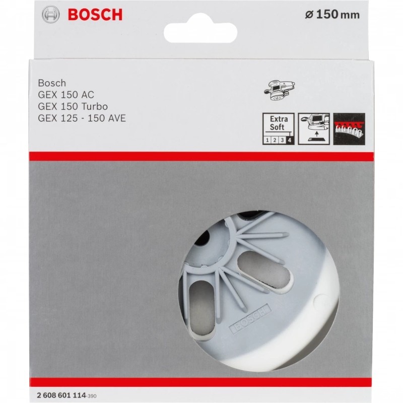 2608601114 BOSCH Disc slefuitoare cu excentric, 150 mm, extra moale