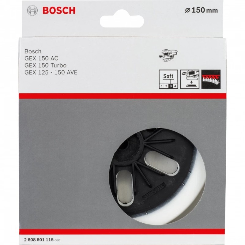 2608601115 BOSCH Disc pentru slefuitoare cu excentric, 150 mm, moale