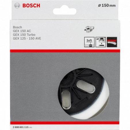 2608601115 BOSCH Disc pentru slefuitoare cu excentric, 150 mm, moale