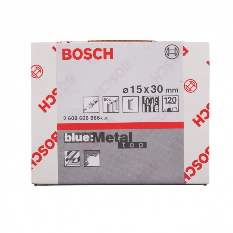 2608606866 BOSCH Set 50 mansoane, Best for Metal, 15x30 mm, G 120