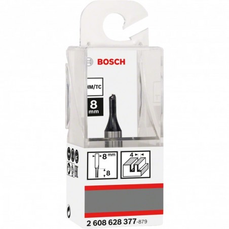 2608628377 BOSCH Freza pentru caneluri cu un tais, 4x8x51mm, tija 8 mm 2608628377 BOSCH Freza pentru caneluri cu un tais, 4x8x51mm, tija 8 mm