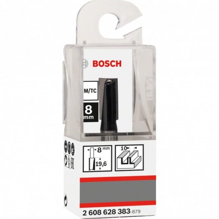 2608628383 BOSCH Freza caneluri doua taisuri, 10x19.6x51 mm, tija 8 mm
