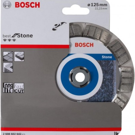 2608602642 BOSCH Disc diamantat Best for Stone, 125x22.23x2.2 mm