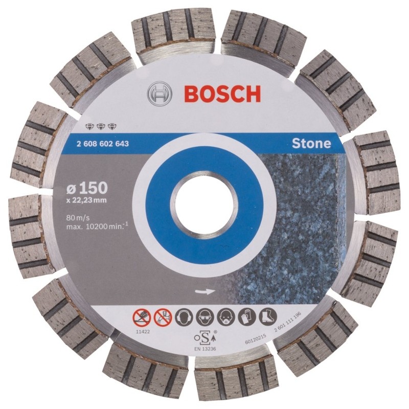 2608602643 BOSCH Disc diamantat Best for Stone, 150x22.23x2.4 mm