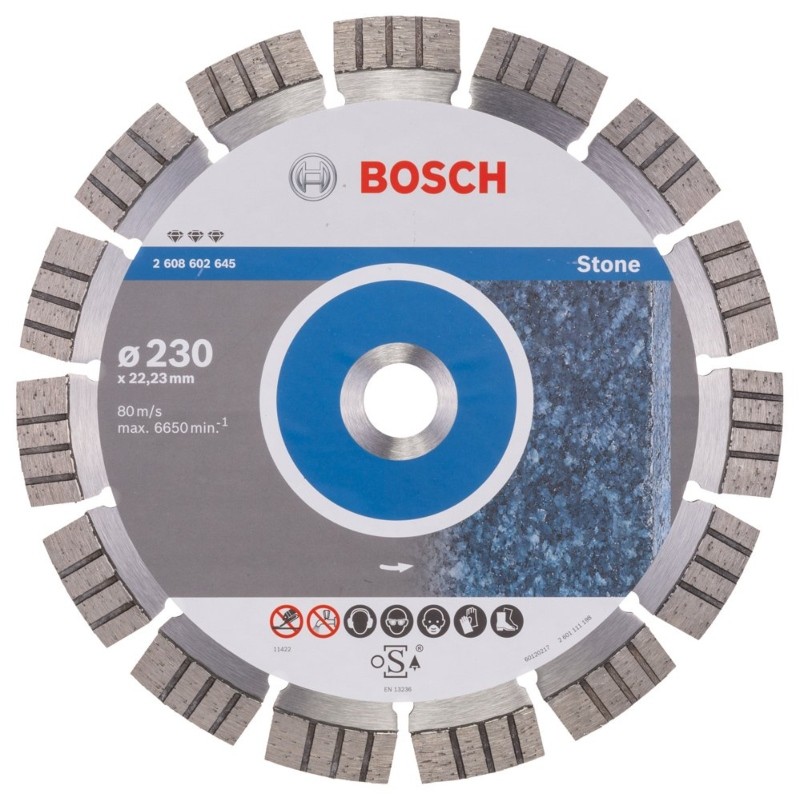 2608602645 BOSCH Disc diamantat Best for Stone,  230x22.23x2.4 mm