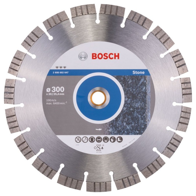 2608602645 BOSCH Disc diamantat Best for Stone,  300x20.00/25.40x2.8mm
