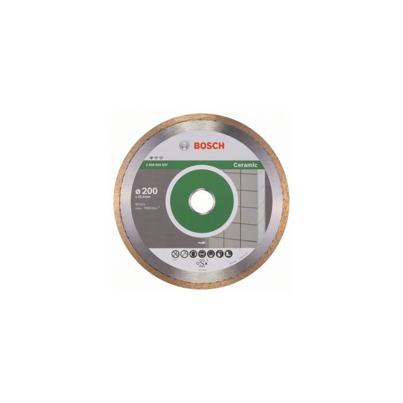 2608602537 BOSCH Disc diamantat pentru ceramica, 200x25.4x1.6 mm