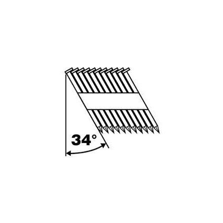 2608200004 BOSCH Set 3000 cuie netede semirotunde, lungime 90 mm