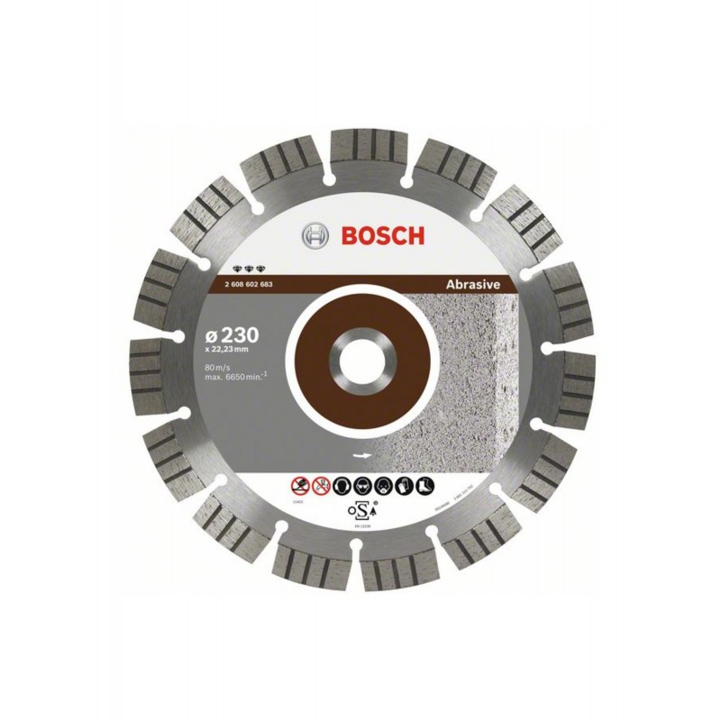 2608602681 BOSCH Disc diamantat pentru materiale abrazive, 150x22.2mm