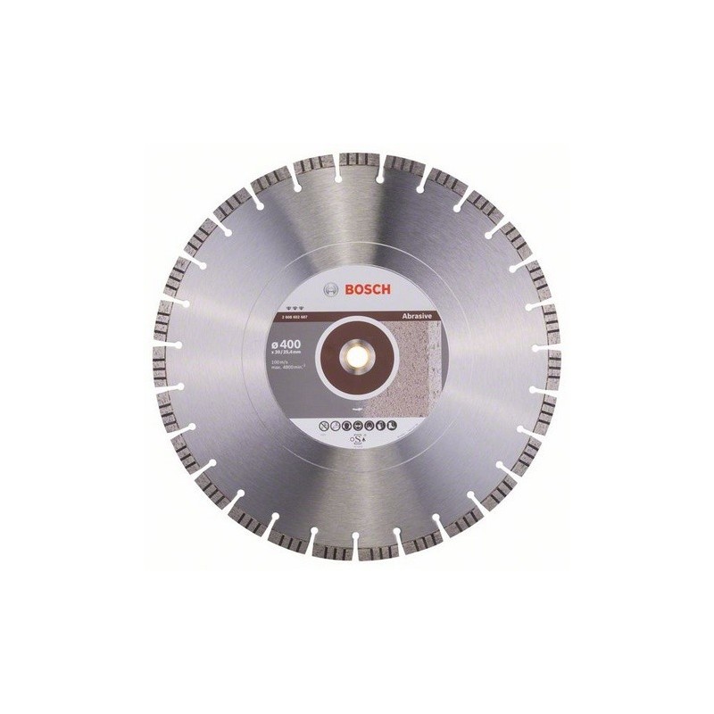 2608602687 BOSCH Disc diamantat, materiale abrazive, 400x20/25.4x3.2mm