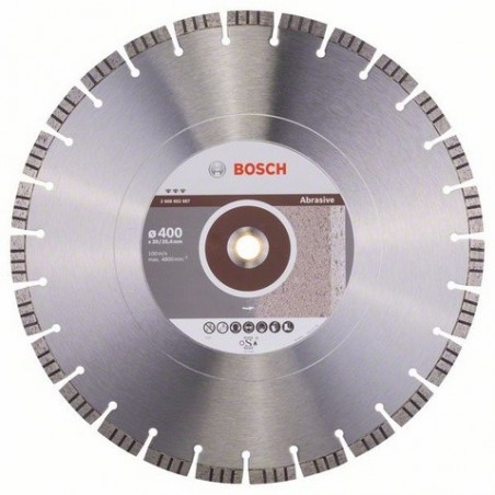 2608602687 BOSCH Disc diamantat, materiale abrazive, 400x20/25.4x3.2mm