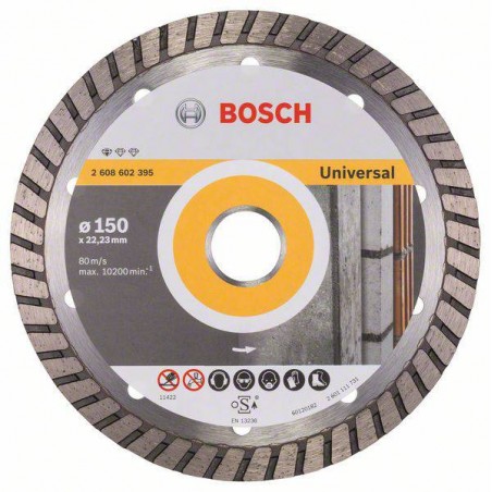 2608602395 BOSCH Disc diamantat turbo universal, 150x22.2x2.0 mm