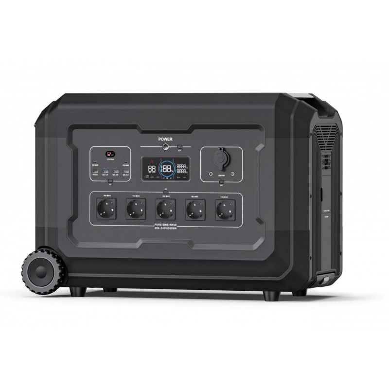 Statie acumulator portabil pentru incarcare rapida FastCharge, LiFePO4, Generator Solar Power Station - 3600W, 3072Wh