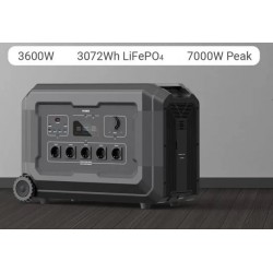 Statie acumulator portabil pentru incarcare rapida FastCharge, LiFePO4, Generator Solar Power Station - 3600W, 3072Wh