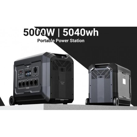 Statie acumulator portabil pentru incarcare rapida FastCharge, LiFePO4, Generator Solar Power Station - 5000W, 5040Wh