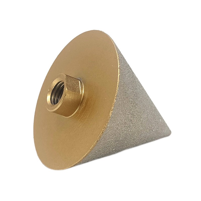 Freza diamantata conica pt. rectificari in placi ceramice, piatra 3-75mm