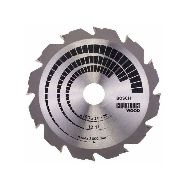 2608640633 BOSCH Panza ferastrau circular pentru lemn, 190x30 mm, 12 T