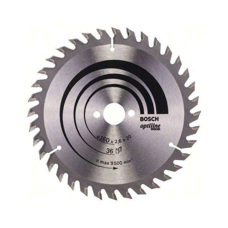 2608640597 BOSCH Panza ferastrau circular pentru lemn, 160x20 mm, 36 T
