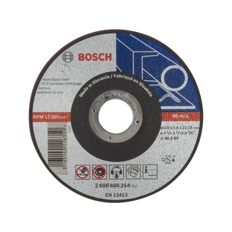 2608600214 BOSCH Disc profesional taiere metal, 115x22.2x1.6 mm
