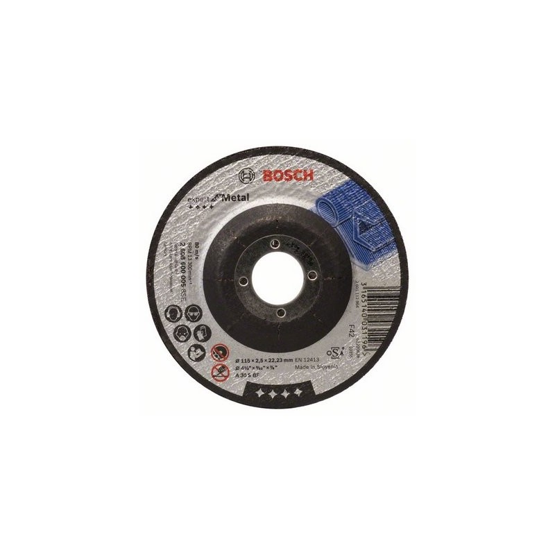 2608600005 BOSCH Disc abraziv debitat metal cu degajare,115x22.2x2.5mm