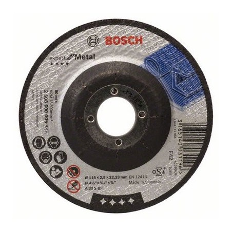 2608600005 BOSCH Disc abraziv debitat metal cu degajare,115x22.2x2.5mm