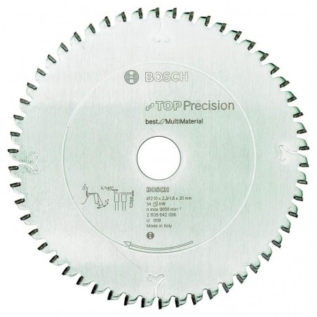 2608642096 BOSCH Disc fierastrau circular multimaterial, 210x30mm, 54T
