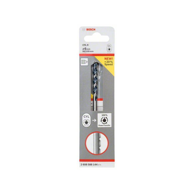 2608588144 BOSCH Burghiu pentru beton, prindere cilindrica, 6x50x100mm