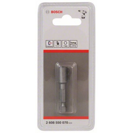 2608550070 BOSCH Cheie tubulara, tija hexagonala, 7x50mm,magnetizata