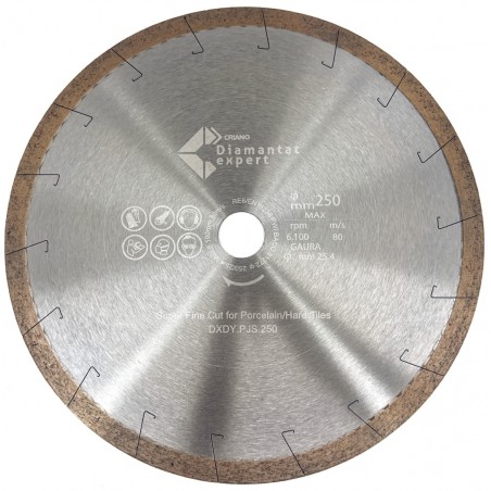 Disc DiamantatExpert pt. Taieri Extra Fine in Portelan Dur 250x25.4 (mm) Ultra Premium