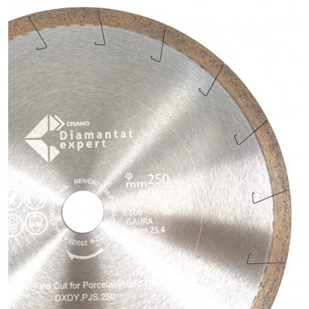 Disc DiamantatExpert pt. Taieri Extra Fine in Portelan Dur 250x25.4 (mm) Ultra Premium