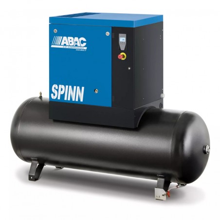 Compresor de aer profesional cu surub - 11 kW, 1416 L/min, 10 bari - Rezervor 500 Litri - ABAC-SPINN-11E-500L-10bar