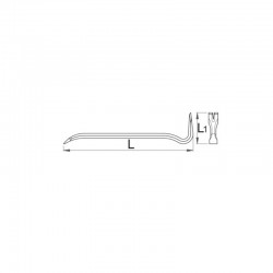 608821 UNIOR Levier pentru dulgher, L 1000 mm, L1 120 mm