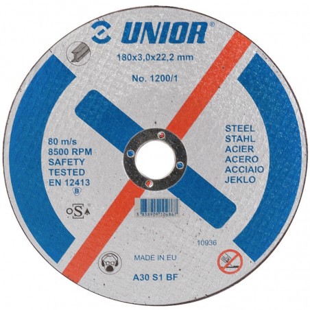 610487 UNIOR Disc de taiere otel, 230x3.0x22 mm