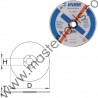 610487 UNIOR Disc de taiere otel, 230x3.0x22 mm