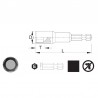 618702 UNIOR Capet cheie tubulara, cu magnet 1/4", 13 x 65 mm