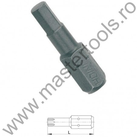 602402 UNIOR Set 3 biti hexagonal 1/4” Forma C 6.3-profil hexagon HX 4