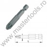 602522 UNIOR Set 3 biti hex lung 1/4" Forma E 6.3-profil Pozidrive PZ1