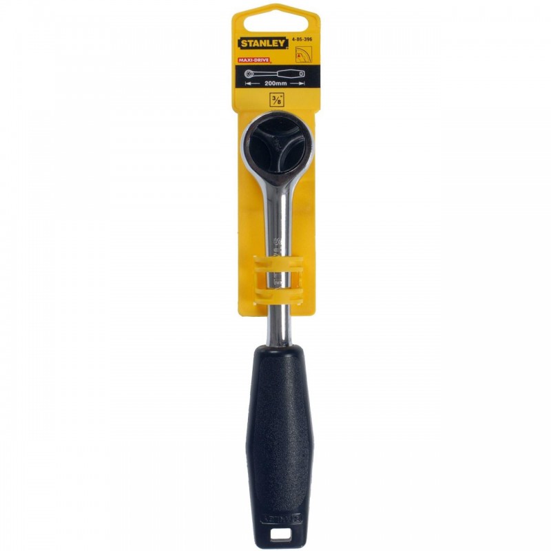 4-86-396 STANLEY Cheie cu clichet 200 mm, prindere 3/8"