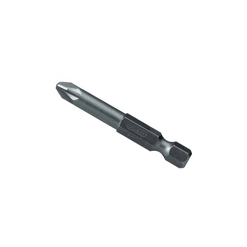 STANLEY Set 10 biti cu varf dublu PZ2 1/4" 50mm