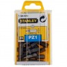 STANLEY Set de 25 biti Pozidrive PZ1 1/4" 25mm