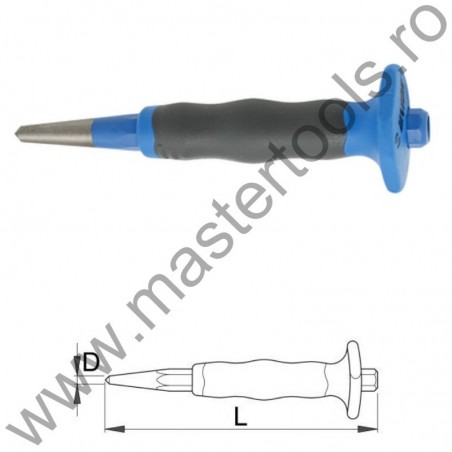620117 UNIOR Punctator cu maner de protectie, 4 x 120 mm