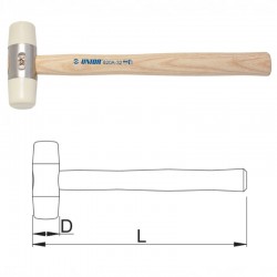 605495 UNIOR Ciocan masa plastica 820A, diametru 50 mm, lungime 360 mm