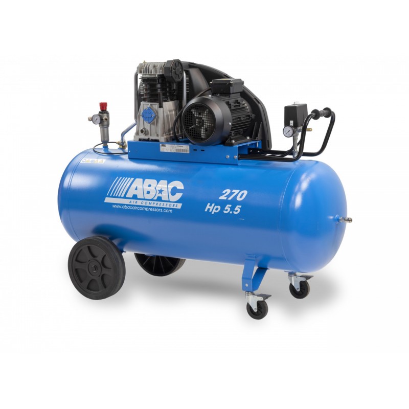 Compresor de aer cu piston - 4.1 kW, 595 L/min, 10 bari - Rezervor 270 Litri - ABAC-A49B-270-CT5,5