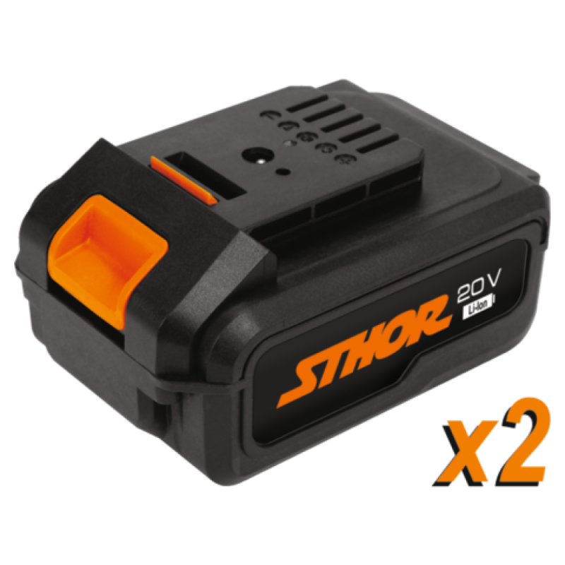 STHOR Autofiletanta acumulator 2xLi-Ion 20V,2Ah,26Nm+incarcator