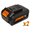 STHOR Autofiletanta acumulator 2xLi-Ion 20V,2Ah,26Nm+incarcator