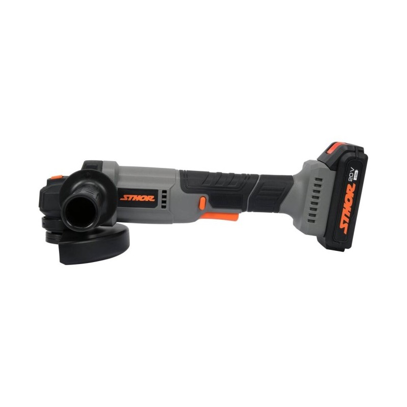 STHOR Polizor unghiular cu acumulator Li-Ion 20V, 2.0Ah, 125 mm