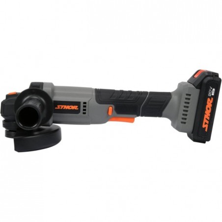 STHOR Polizor unghiular cu acumulator Li-Ion 20V, 2.0Ah, 125 mm